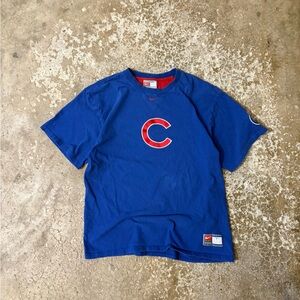 Vintage Team Nike Chicago Cubs Center Swoosh T Shirt M Embroidered Y2K 2000s